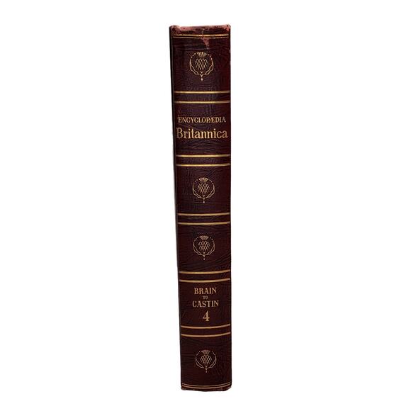 1959 Edition Encyclopedia Britannica Vtg HC Volume 4 BRAIN to CASTIN Educational - Picture 1 of 11